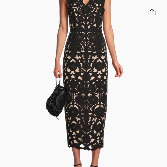 knee length dresses for ladies Arabesque Long Sleeve Lace Wedding Dress Sheath by Claire Pettibone main image 1